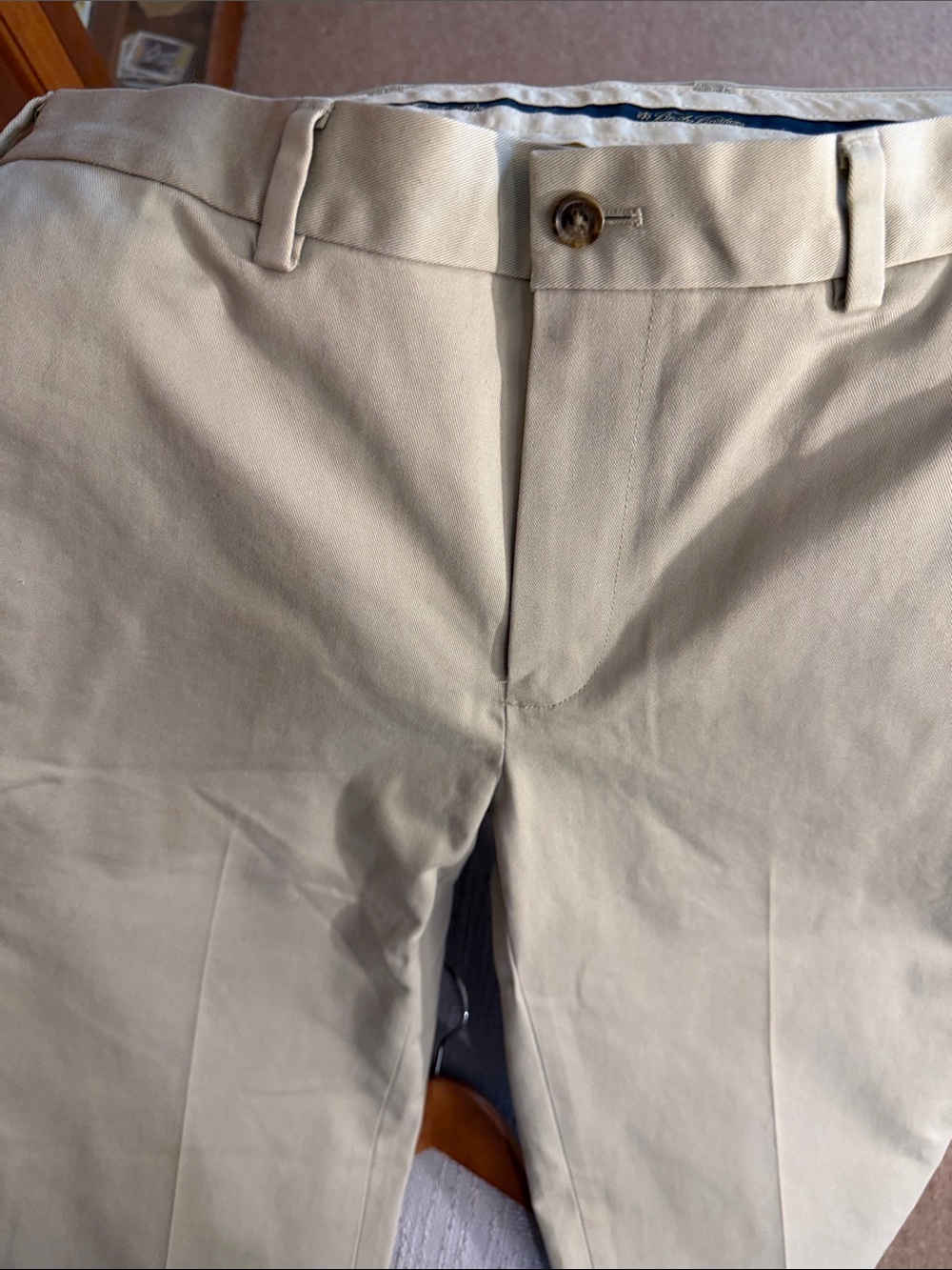 Brooks Brothers Cotton Chinos - Light Beige